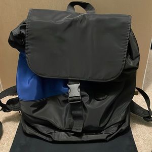 Fabletics black and blue drawstring like new back pack